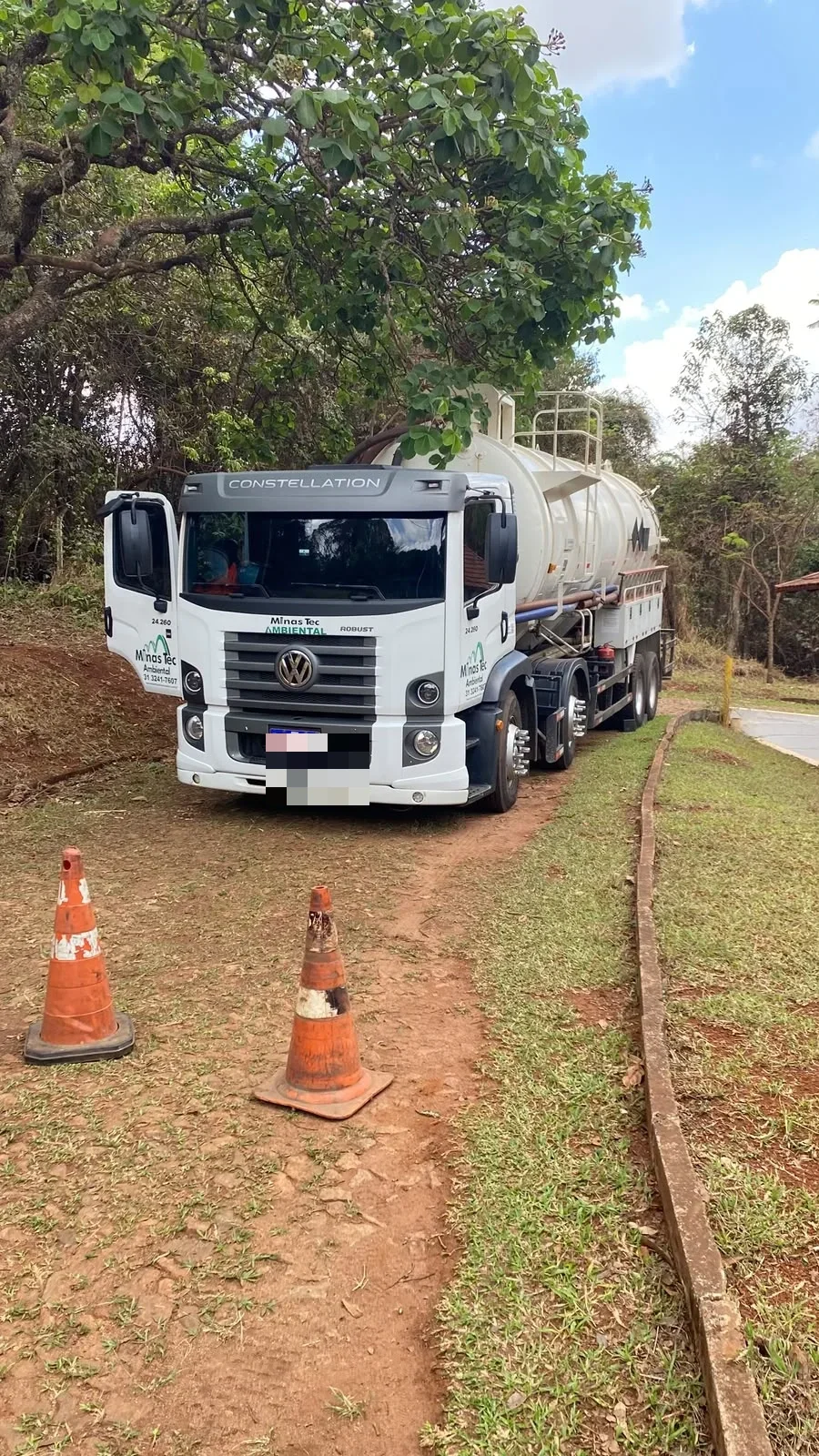 orçamento coleta água e óleo